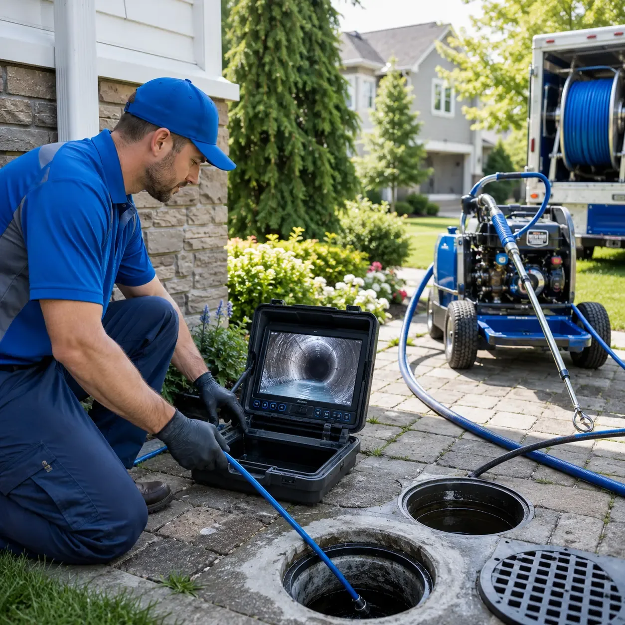Outdoor drain cleaning professionals serving Big Flats, NY