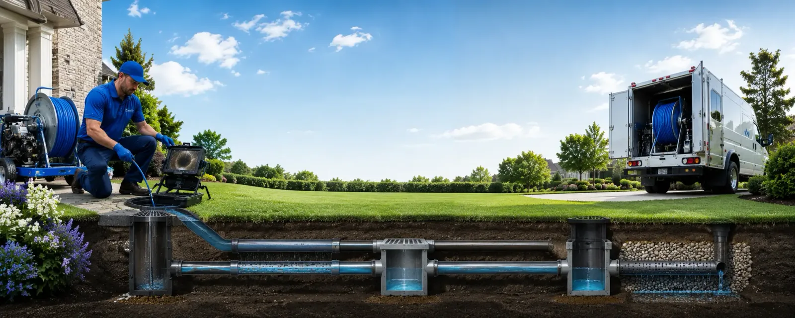 Outdoor drain cleaning information for Big Flats, NY